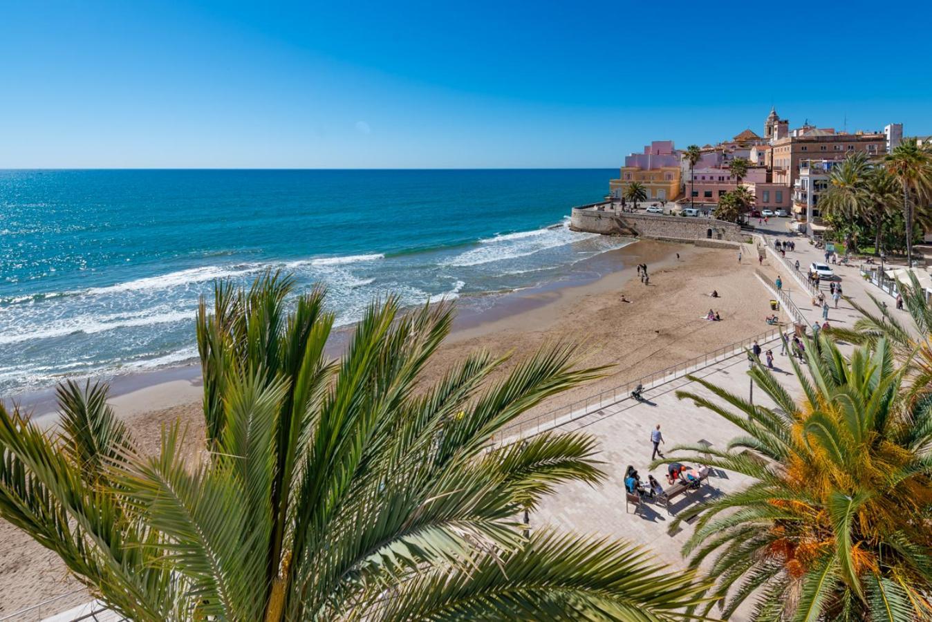 Insitges Sant Sebastia'S Beach Exterior foto